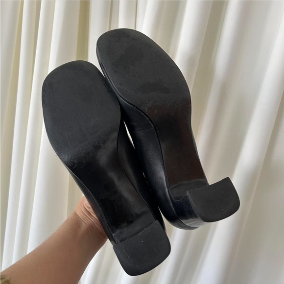 Vintage Etienne Aigner Kidman Leather block Heel Pumps size 8M. - Picture 5 of 8